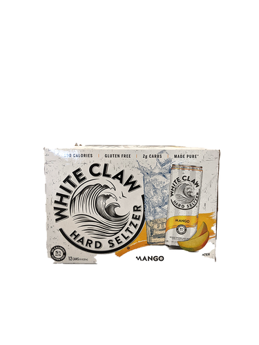 White Claw Mango Hard Seltzer 12 Pack Cans