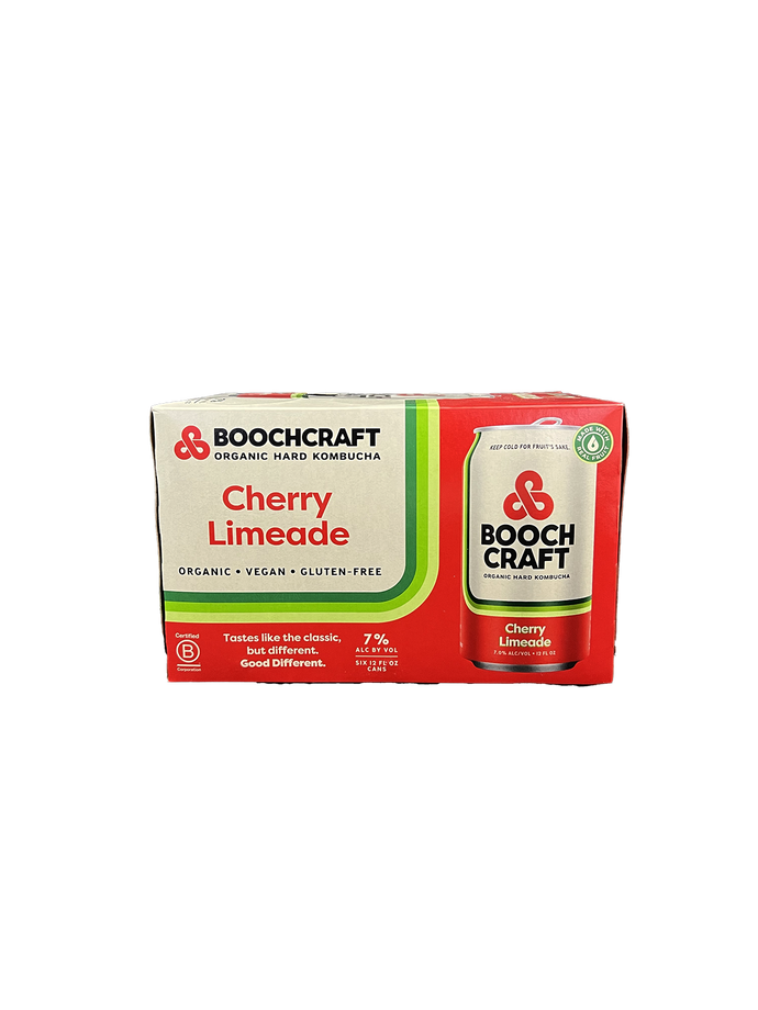 Boochcraft Cherry Limeade Hard Kombucha 6 Packs