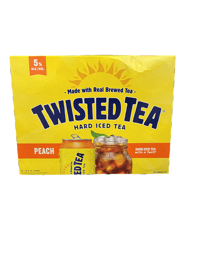 Twisted Tea Peach Hard Iced Tea 12 Pack Cans
