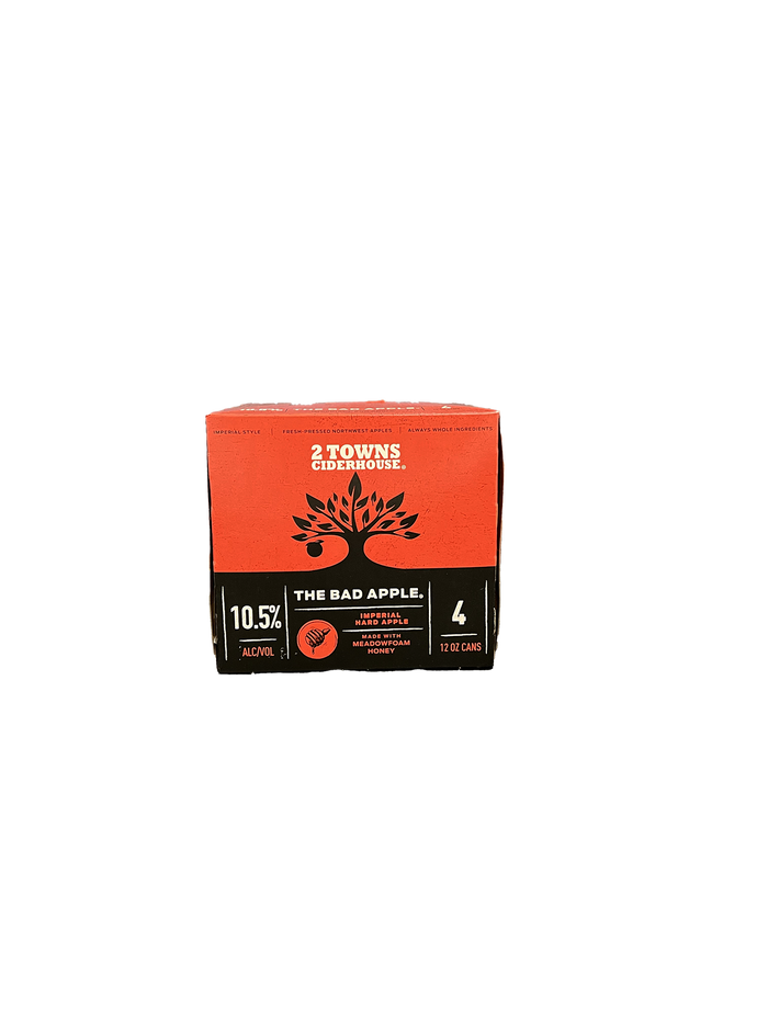 2 Towns The Bad Apple Imperial Cider 4 Pack Cans