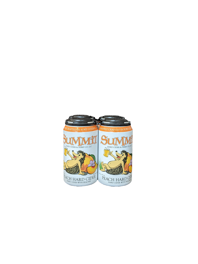 Summit Peach Cider 4 Pack Cans