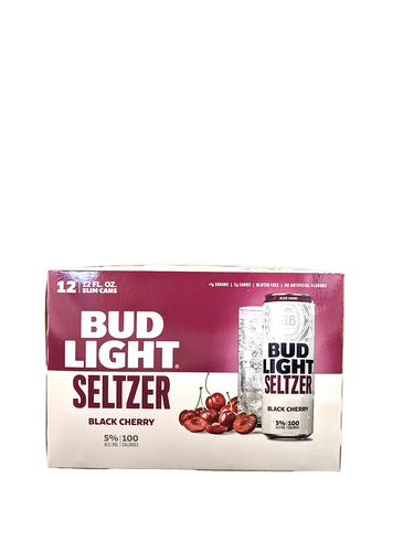 Bud Light Seltzer Black Cherry 12 Pack Cans