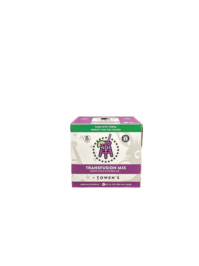 Owens Transfusion Mix Grape Juice & Ginger Ale 4 Pack