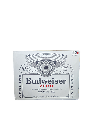 Budweiser Zero Non-Alcoholic 12 Pack Cans