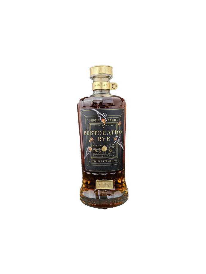 Castle & Key Restoration Single Barrel Rye Whiskey 750ML