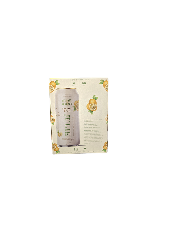 Mom Water Passionfruit Vodka Soda 4 Pack