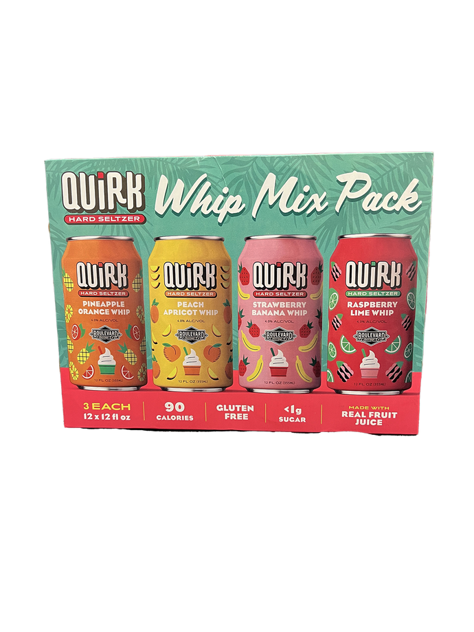 Boulevard Quirk Whip Seltzer Variety 12 Pack Cans