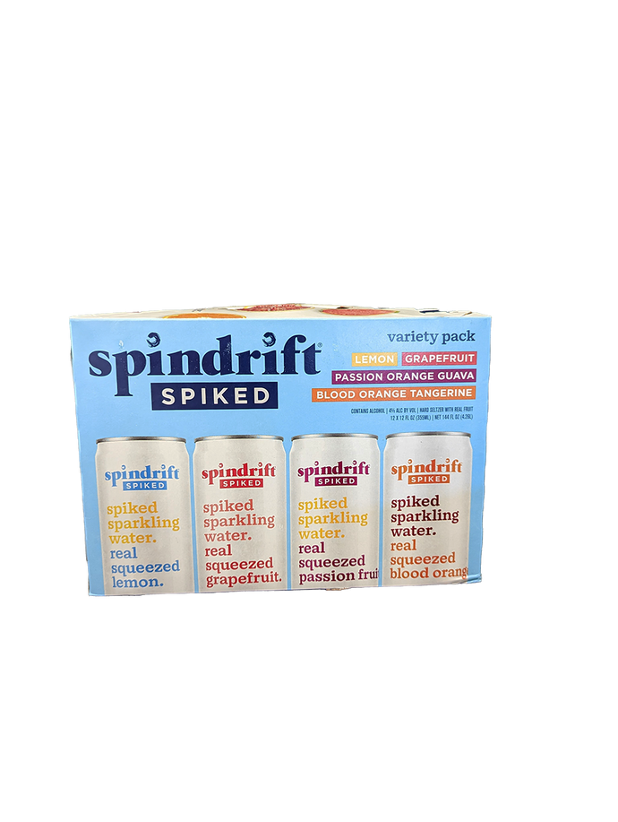 Spindrift Spiked Sparkling Water Variety 12 Pack Cans