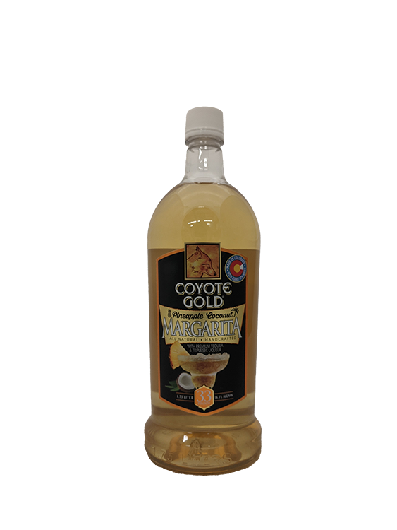 Coyote Gold Pineapple Coconut Margarita 1.75L