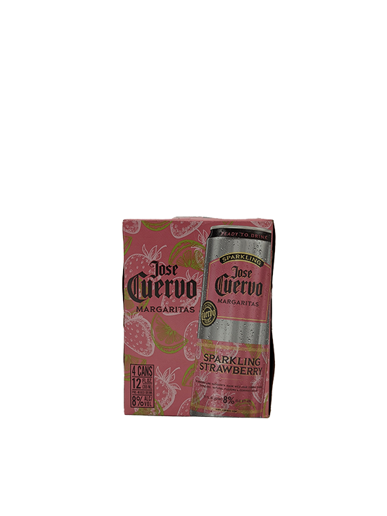 Jose Cuervo Sparkling Strawberry Margaritas 4 Pack