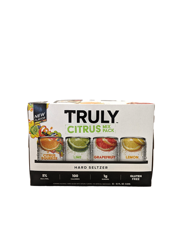 Truly Citrus Variety Hard Seltzer 12 Pack Cans