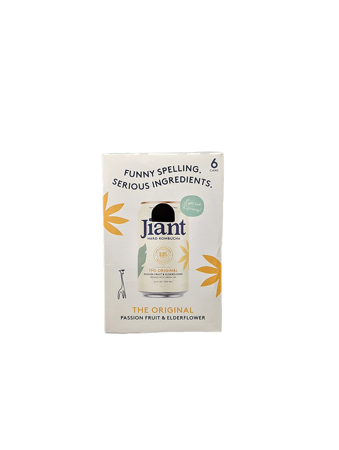 Jiant Hard Kombucha Passion Fruit & Elderflower 6 Pack