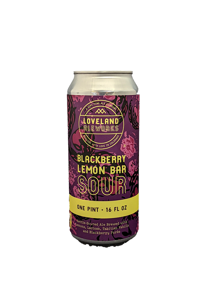 Loveland Aleworks Blackberry Lemon Bar Sour 4 Pack