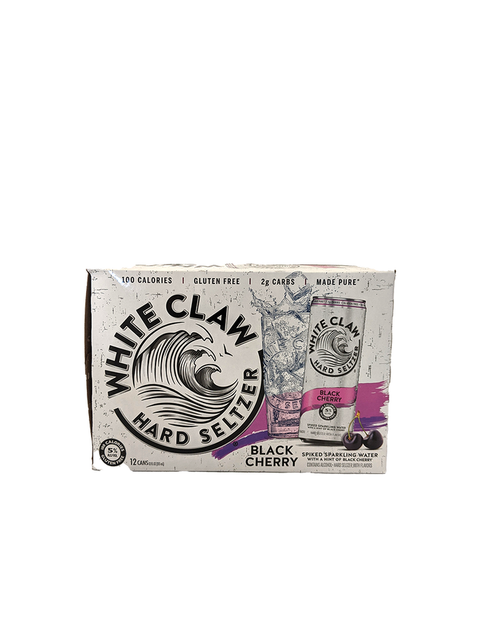 White Claw Black Cherry Hard Seltzer 12 Pack Cans