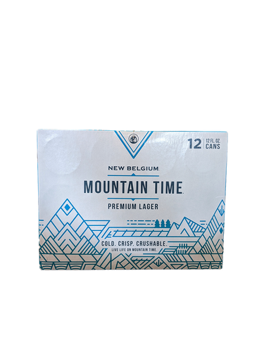 New Belgium Mountain Time Lager 12 Pack Cans