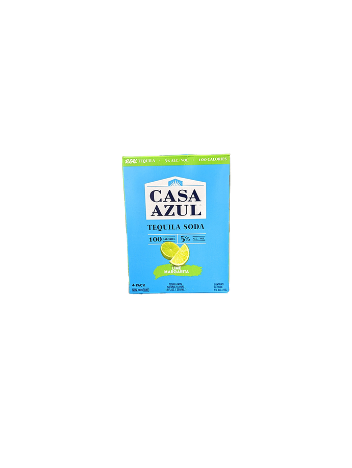 Casa Azul Lime Tequila Soda 4 Pack