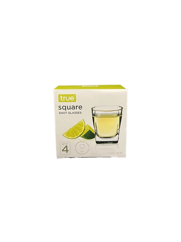 True Square 1.5oz Shot Glass 4PK