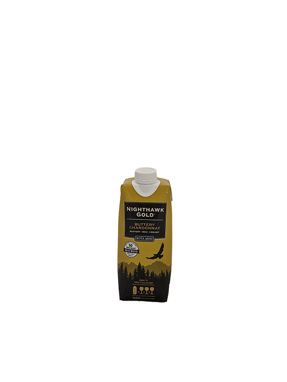 Bota Mini Nighthawk Gold Chardonnay 500ML