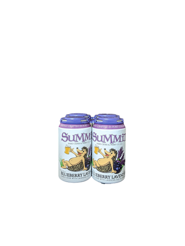 Summit Blueberry Lavender Cider 4 Pack Cans