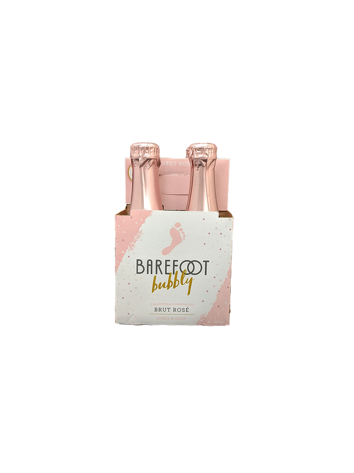 Barefoot Bubbly Brut Rose 4 Pack