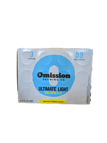 Omission Ultimate Light Golden Ale 12 Pack Cans
