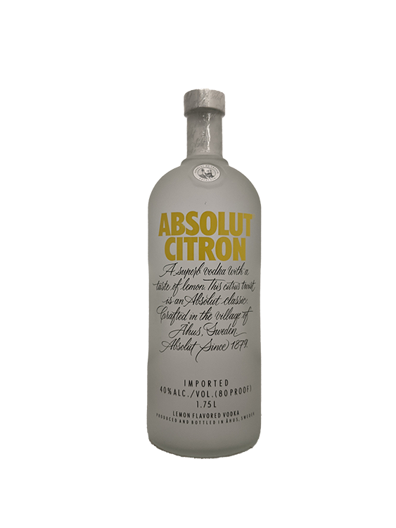 Absolut Citron Flavored Vodka 750mL – Crown Wine and Spirits