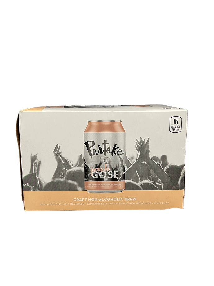 Partake Peach Gose Non-Alcoholic 6 Pack Cans