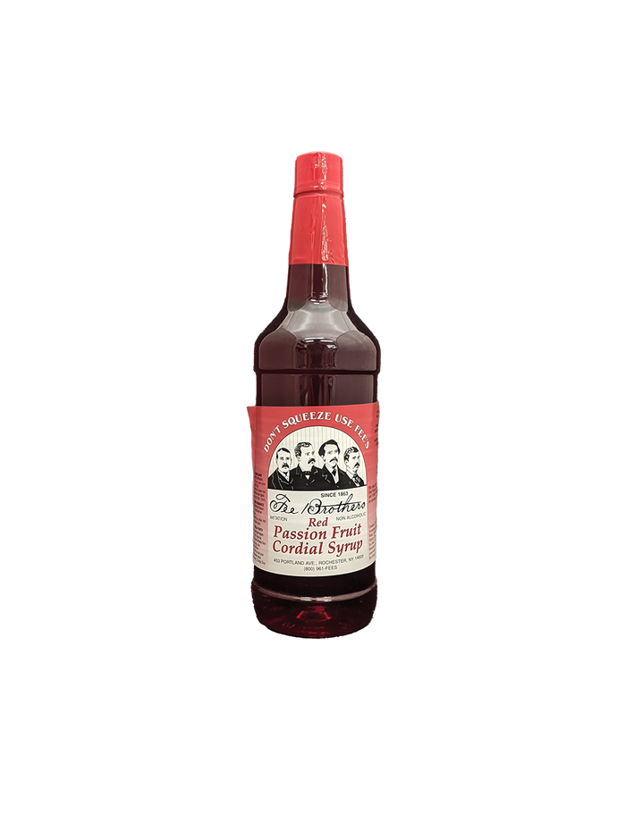 Fee Brothers Red Passion Fruit Cordial Syrup 32oz