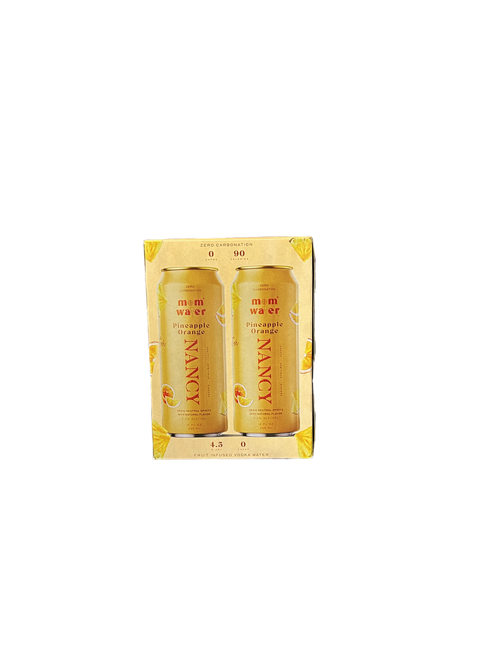 Mom Water Pineapple Orange 4 Pack