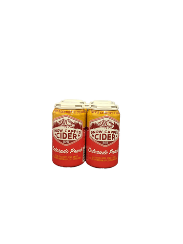 Snow Capped Peach Cider 4 Pack Cans