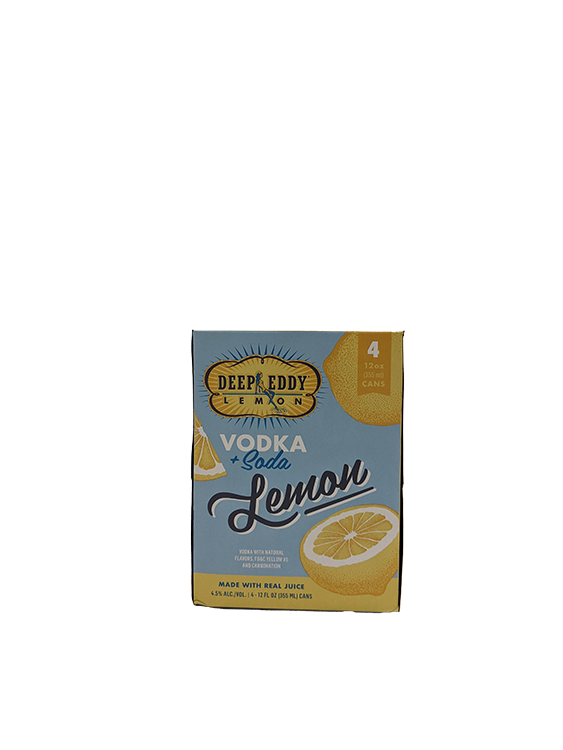 Deep Eddy Lemon Vodka & Soda 4 Pack
