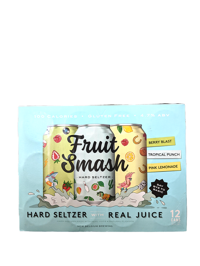 New Belgium Fruit Smash Hard Seltzer Variety 12 Pack Cans