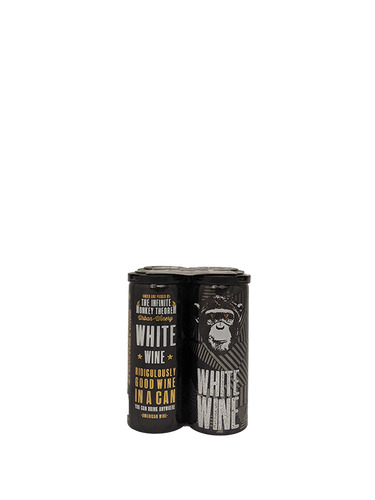 The Infinite Monkey Theorem White Wine 4 Pack Cans