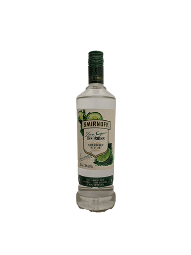 Smirnoff 0 Sugar Cucumber & Lime Vodka 750ML
