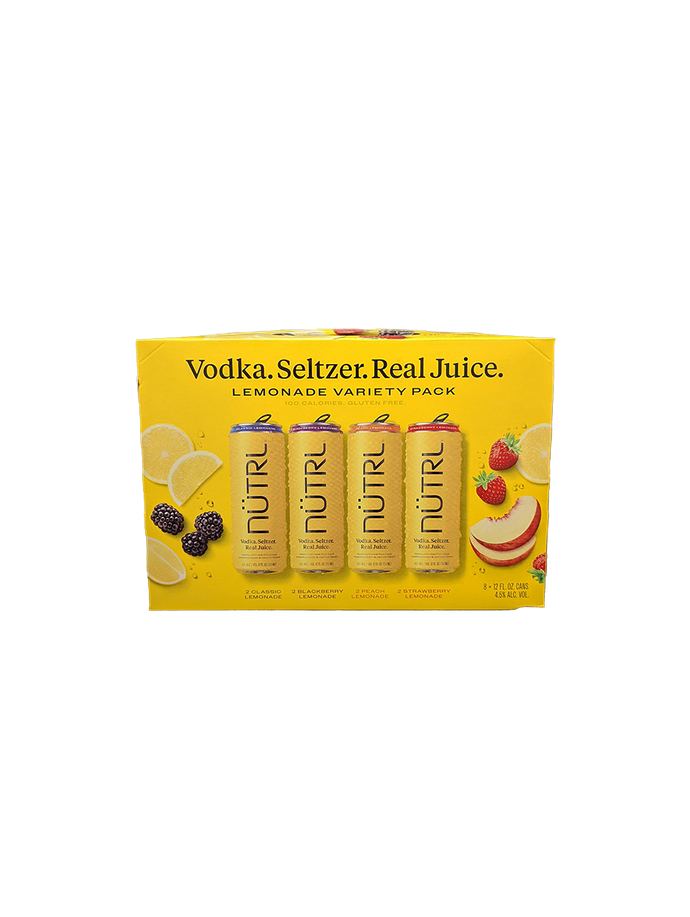 Nutrl Vodka Seltzer Lemonade Variety 8 Pack