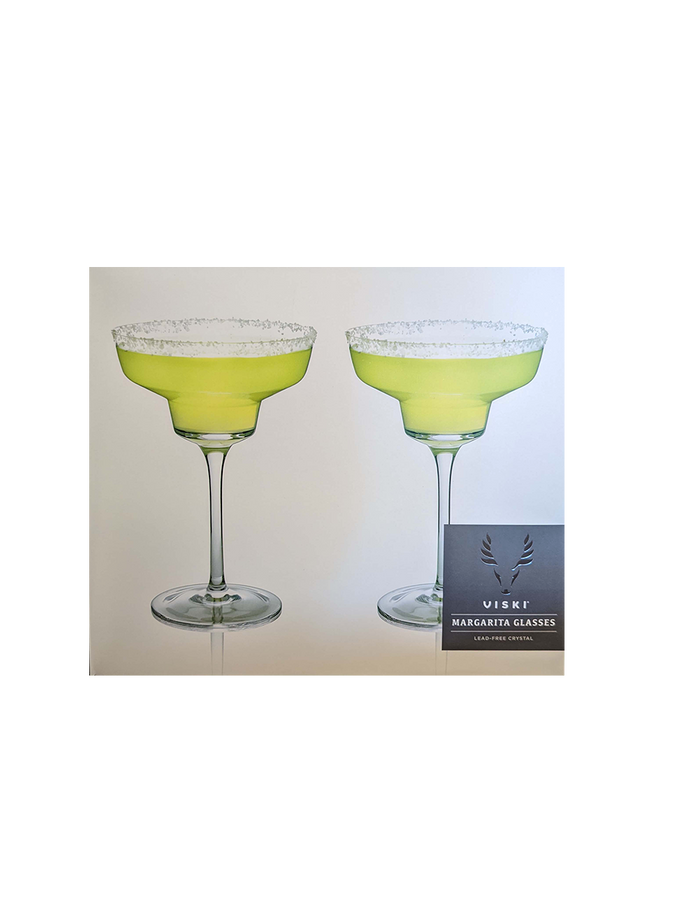 Viski Crystal Margarita Glasses Set