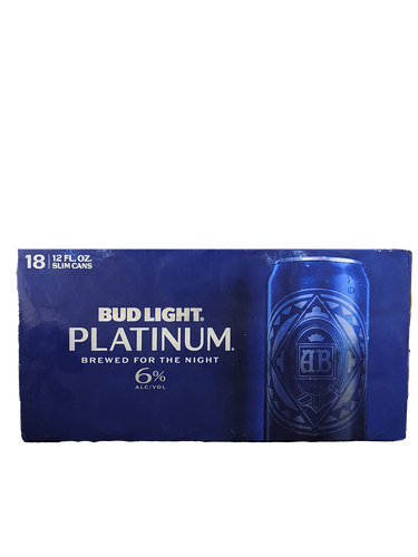 Bud Light Platinum 18 Pack Cans