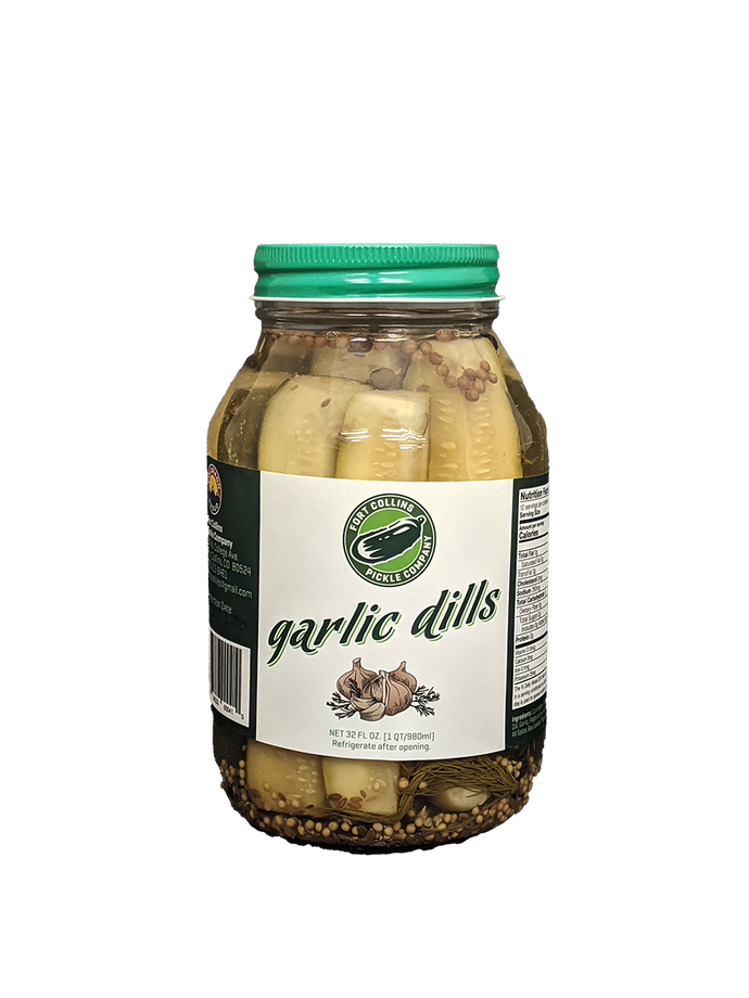 Fort Collins Pickle Co Garlic Dill Pickles 32oz