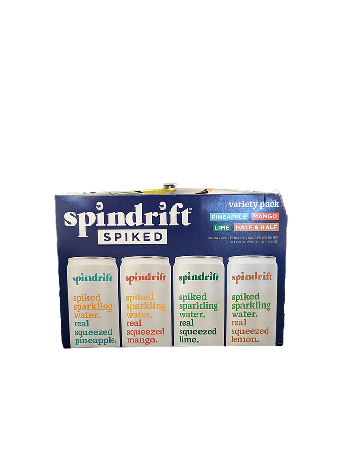 Spindrift Spiked Sparkling Water Variety 12 Pack Cans